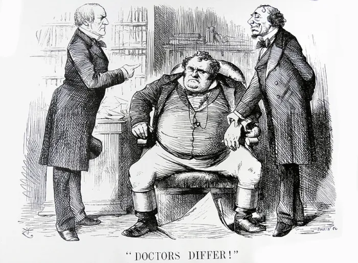 Framed Print : A Difference of Opinion among the Physicians Print Framed Print : A Difference of Opinion among the Physicians Print