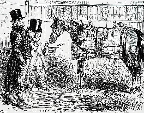 A discussion between 'Mr Punch' and a horse owner