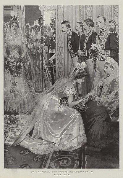 The Drawing-Room held by Her Majesty at Buckingham Palace on 16 May (litho)