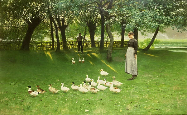 The Duck Girl, early 1880s (oil on canvas)
