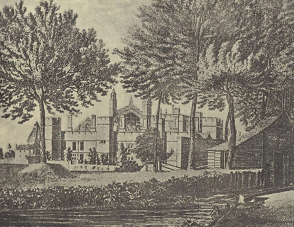 East View of the College, 1746 (gravure)