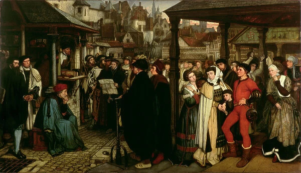 The Edict of Charles V, c. 1861 (oil on panel)