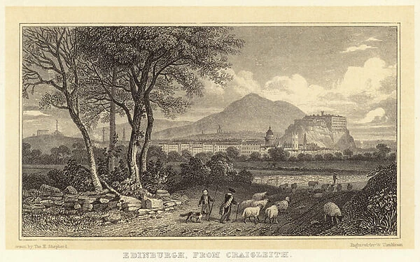 Edinburgh, from Craigleith (engraving)