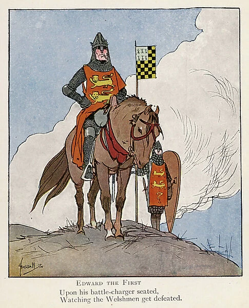 Edward the First (colour litho)