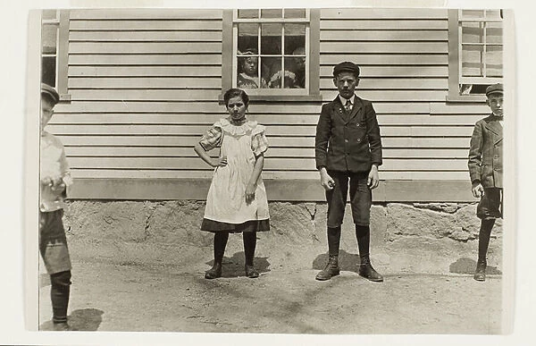 Edward St. Germain and his sister Delia, Phoenix, Rhode Island, April 1909