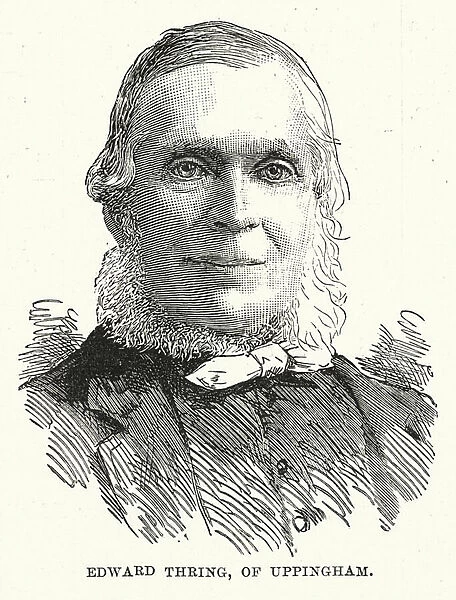 Edward Thring, English schoolmaster (engraving)