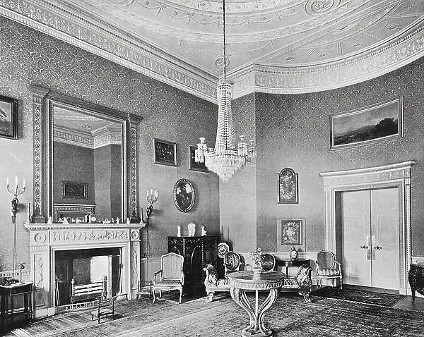 Effect of an Adam Room, the front Drawing-Room, 20 St James's Square (b / w photo)