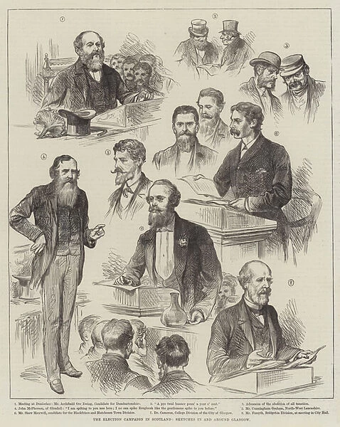 The Election Campaign in Scotland (engraving)