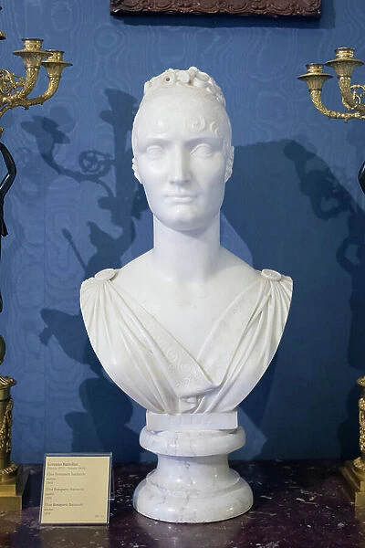 Elisa Bonaparte Baciocchi, 1808, (marble)