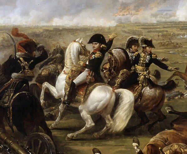 Emperor Napoleon I (1769-1821) at the Battle of Wagram on 5  /  07  /  1809 detail of