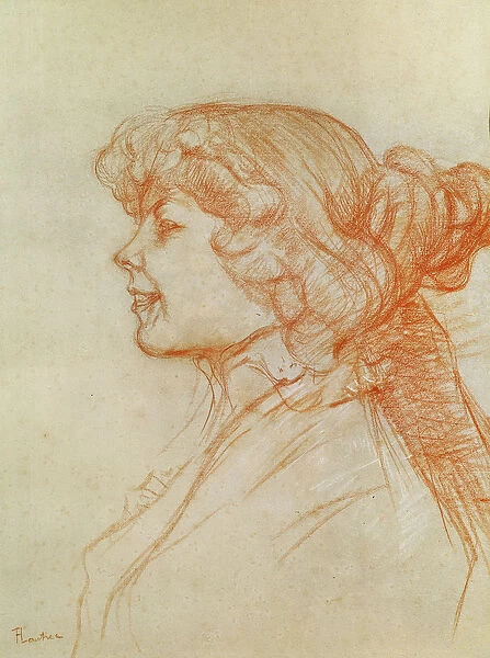 The English Girl at the Star in Le Havre, 1899 (crayon on paper)