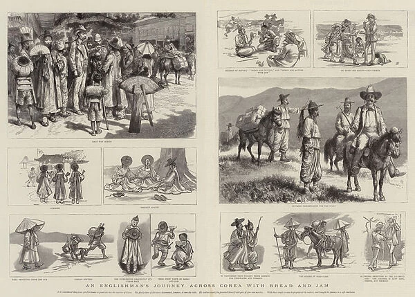 An Englishmans Journey across Corea with Bread and Jam (engraving)