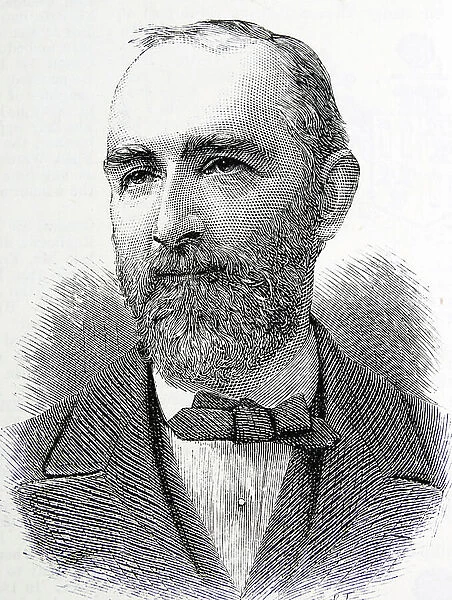 Engraved portrait of Dr Dyce Duckworth MD