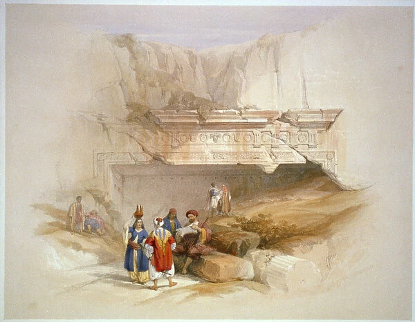 Entrance to the Tombs of the Kings, Jerusalem, 1842 (lithograph)