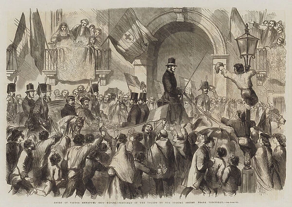 Entry of Victor Emmanuel into Naples (engraving)