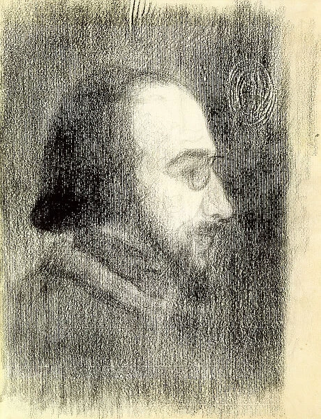 Erik Satie (1866-1925) c. 1886 (crayon on paper)