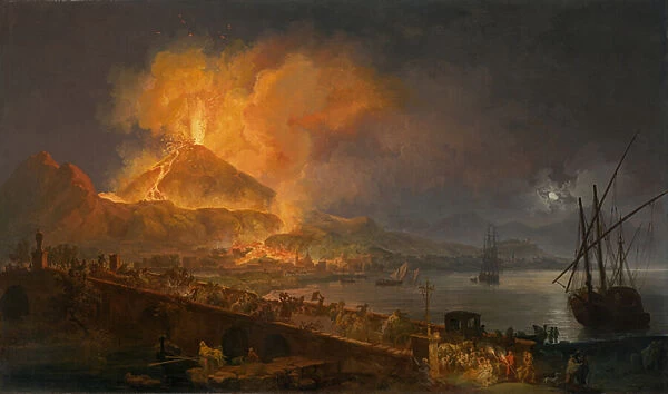 The Eruption of Mt. Vesuvius, 1777 (oil on canvas)