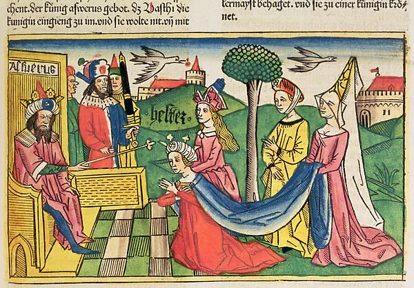 Esther 2 15-18, Esther is chosen to be Queen by the Persian King Ahasuerus
