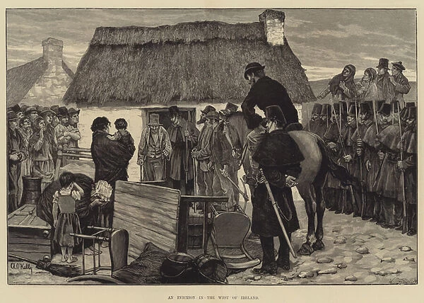 An Eviction in the West of Ireland (engraving)