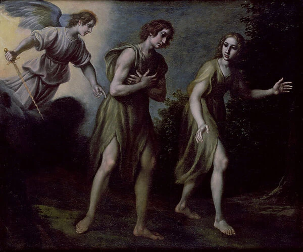 The Expulsion of Adam and Eve from Paradise (oil on canvas)