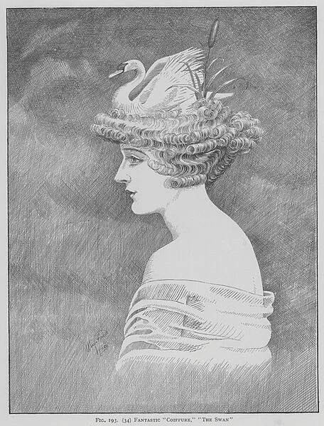 Fantastic Coiffure, The Swan (litho)