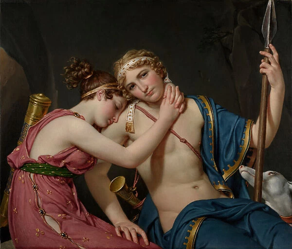The Farewell of Telemachus and Eucharis, 1818 (oil on canvas)