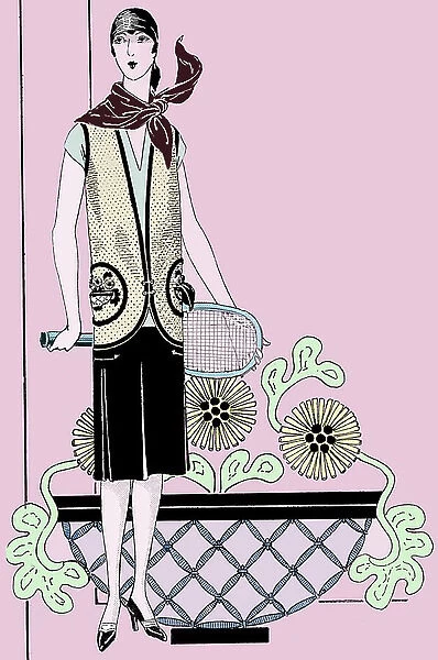 Fashion: sporting outfit in spring 1928
