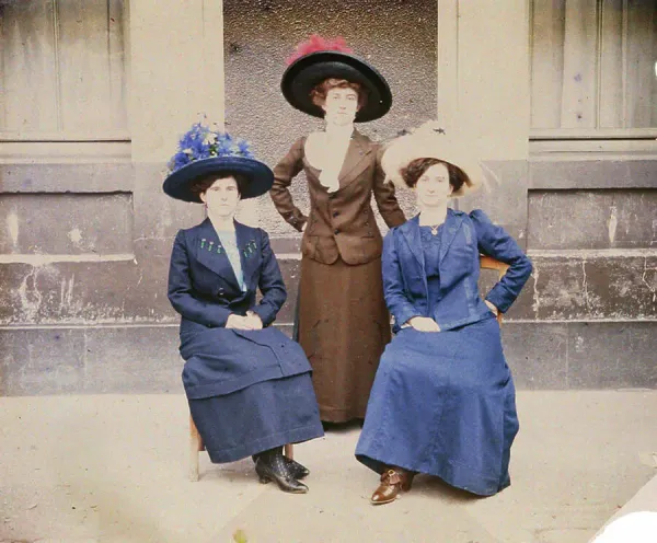 Three Women in Fashionable Attire, 1910 Art Prints