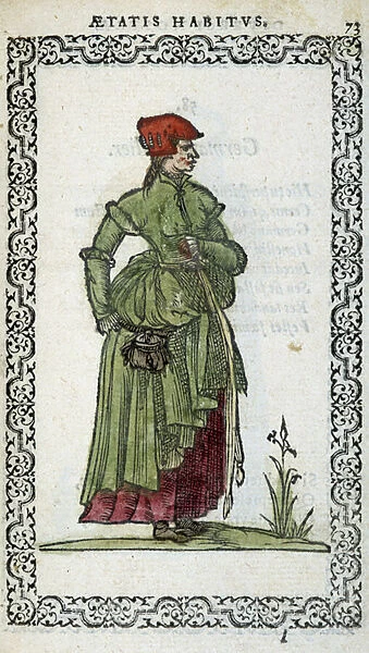 Femme Flemish - in 'Habits et effigies'by Jean Sulperius, 1572