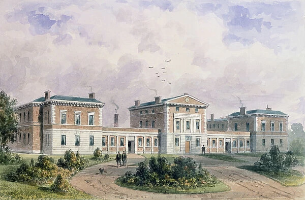 Fever Hospital, Liverpool Road, 1849 (w  /  c on paper)