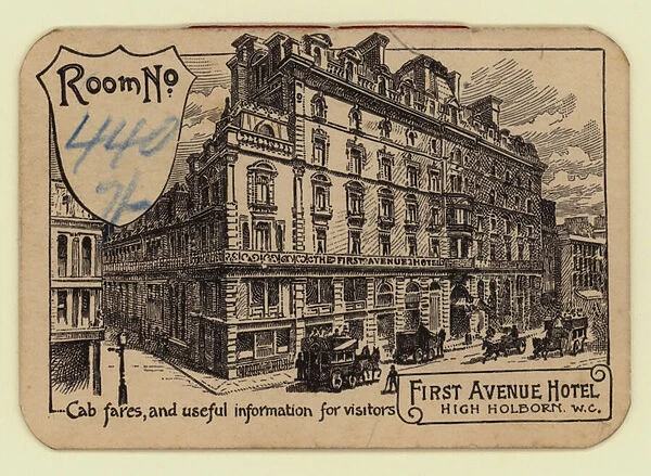 First Avenue Hotel, High Holborn, London (engraving)