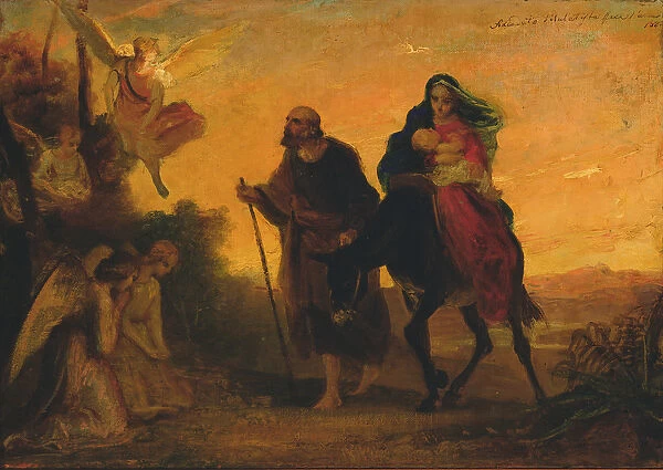 The Flight to Egypt, 1862 (oil on canvas)
