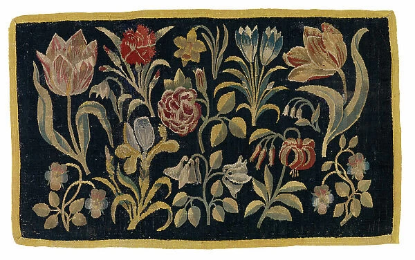 Floral tapestry panel, made possibly in Holland, 18th century (wool)