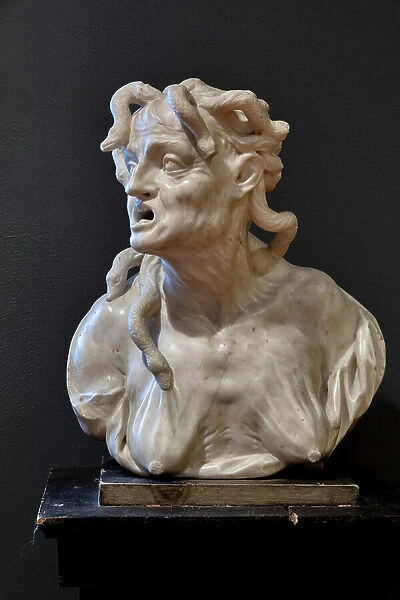 Fontanellato, Labirinto della Masone, Franco Maria Ricci Art Collection: 'Allegory of the Envy', (marble)