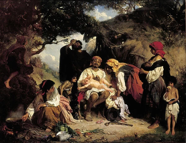 The Foundling, 1861 (oil on canvas)
