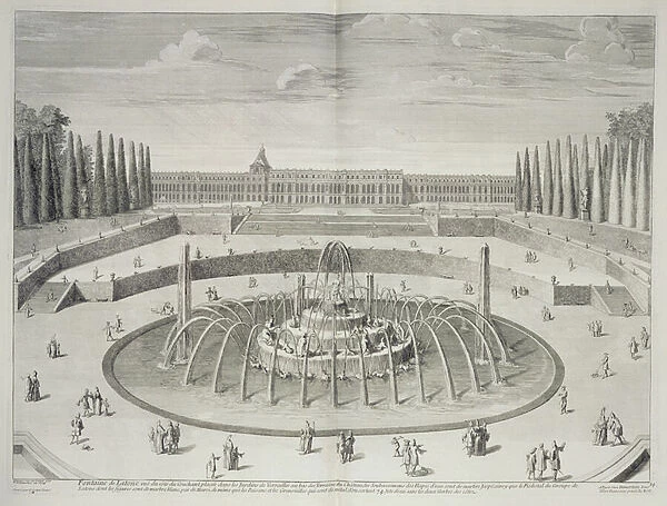 Fountain of Latone at Versailles, 1714, from Les Plans