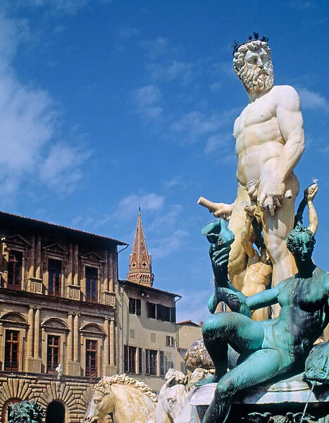 The Fountain of Neptune, 1560-75 (marble and bronze)