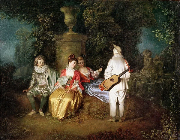 The Foursome, c. 1713 (oil on canvas)
