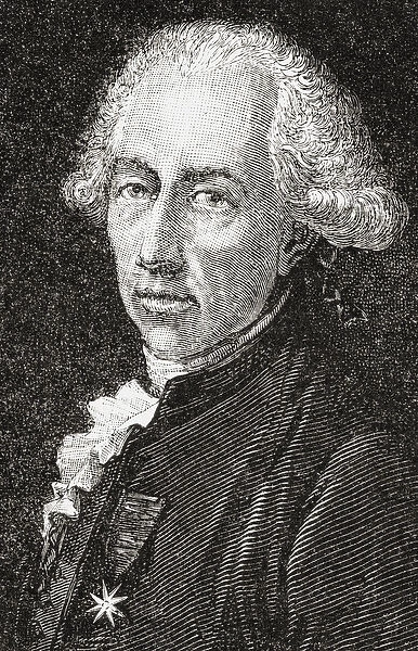 Francois Alexandre Frederic, Duc de la Rouchefoucauld-Liancourt, engraved by Pannemaker-Ligny
