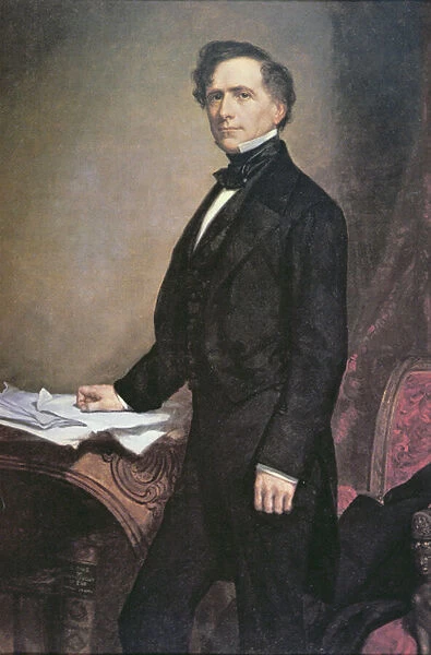 Franklin Pierce (1804-69) (colour litho)