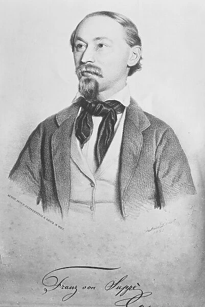Franz von Suppe (1819-95), Austrian composer (litho)
