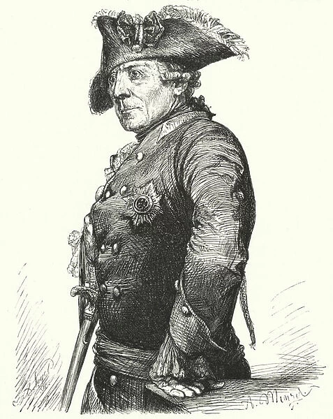 Frederick the Great, King of Prussia (engraving)