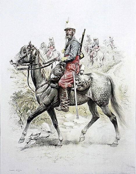 French Army, Chasseurs De Afrique, Campaign dress, circa 1880 by Detaille