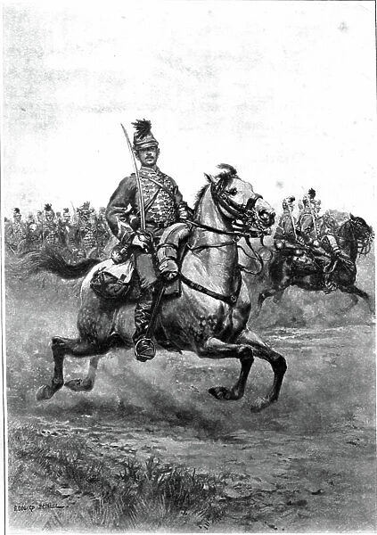 French Army, French Hussar about 1880 by Detaille