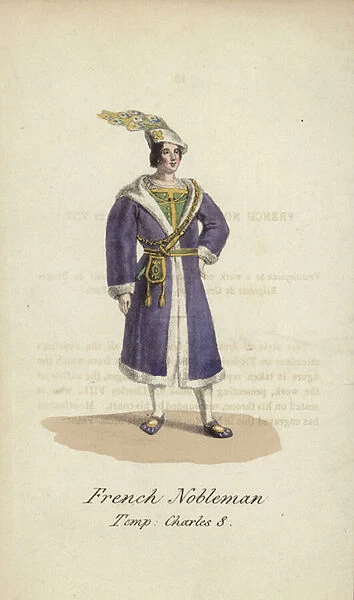 French Nobleman (coloured engraving)