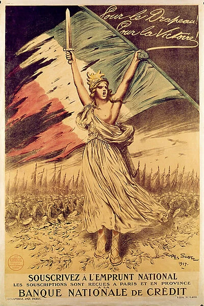 French World War I poster encouraging the purchase of war bonds, 1917 (colour litho)