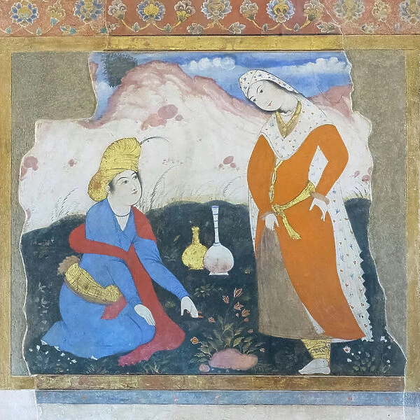 Fresco at Chehel Sotoun palace, Esfahan, Iran