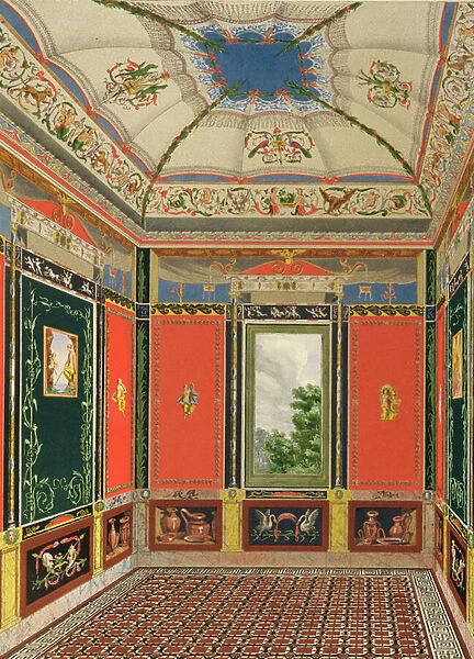 Fresco decoration in the Summer House of Buckingham Palace