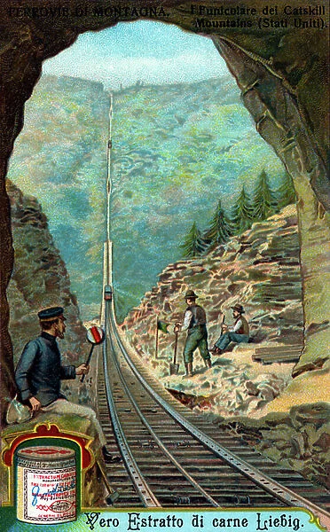 Funicular railway in Catskill Mountains