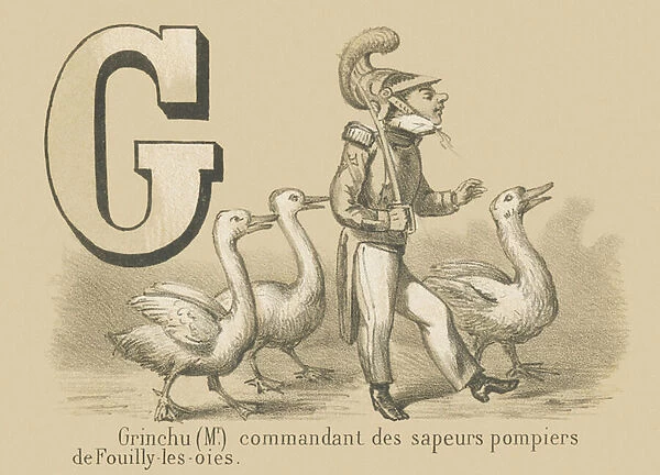 G: Grinchu (Mr) commander of the Fouilly-les-Oies fire brigade
